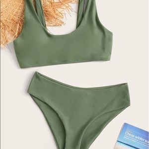 SHEIN Army Green Swimsuit